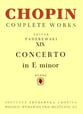 Concerto No. 1 Op. 11 in E Minor-Score Orchestra Scores/Parts sheet music cover
